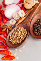 Thai food Cooking ingredients. - spice tast