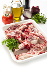 Fresca carne di agnello, fresh lamb meat