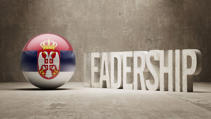Serbia. Leadership Concept.