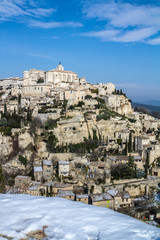 Fototapeta premium Gordes en hiver
