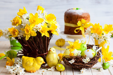 Easter table decoration