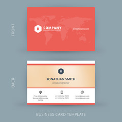 Vector modern creative and clean business card template
