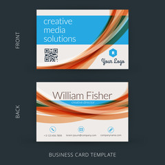 Vector modern creative and clean business card template