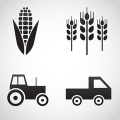 Farm icon set.