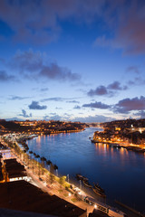 Evening at Douro River in Portugal