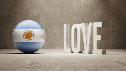 Argentina. Love Concept.
