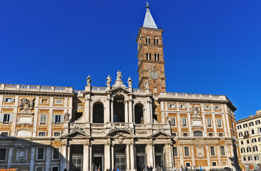 Fototapeta na wymiar La basilica di Santa Maria Maggiore - Roma