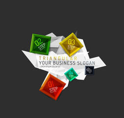 Vector fresh business abstract infographic