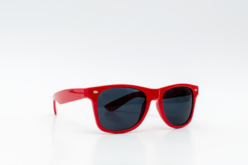 Red stylish sunglasses