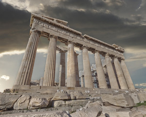 Obraz premium Acropolis of Athens Greece, Parthenon ancient temple