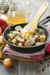Kidneys beef in cider