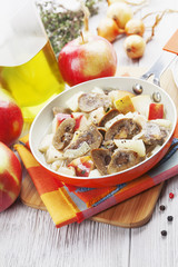 Kidneys beef in cider