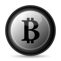Obraz premium Bitcoin icon