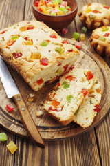 Cake with candied fruit