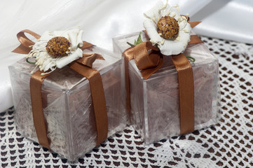 weddings favors with home made cosmetics