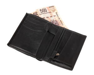 Wallet with 1000 Pesos