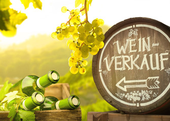 Weinverkauf im Weinberg