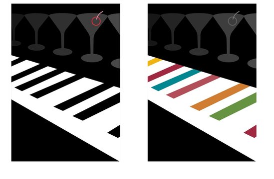 cocktail piano bar