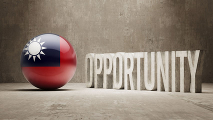 Naklejka premium Taiwan. Opportunity Concept.