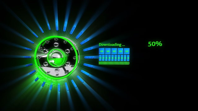 Fast 3D Download Bar