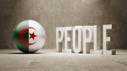 Fototapeta na wymiar Algeria. People Concept.