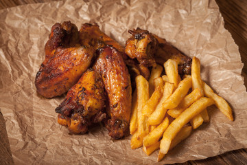 Roasted chicken.