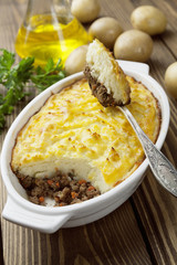 Potato casserole with meat