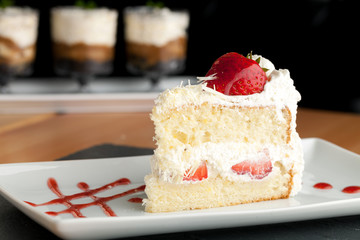Strawberry Shortcake Slice