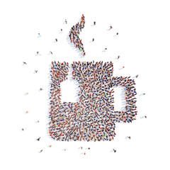 people in the form of a cup  tea.