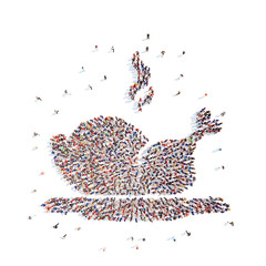 people in the form of grilled chicken.