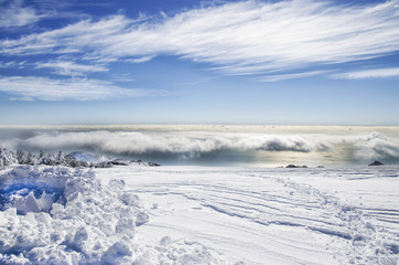 Paesaggio in montagna