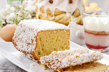 Coconut easter cake
