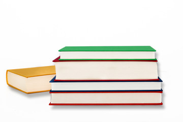 Stapel bunter Bücher