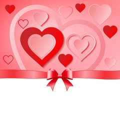 red heart and background
