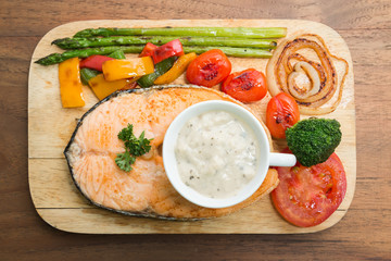 Salmon steak