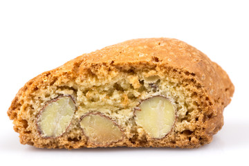 Italian cantuccini cookie with almond