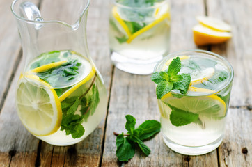 lemonade with mint