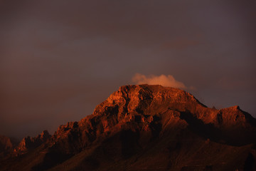 View of the mountains in the national park of Teide, Tenerife, Canary islands, Spain