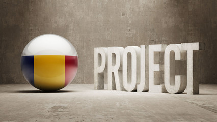 Naklejka premium Romania. Project Concept.