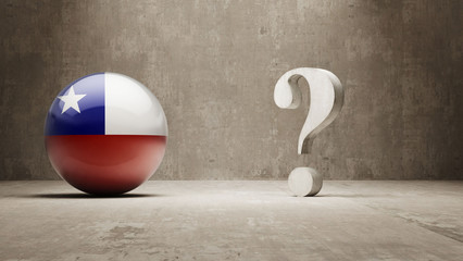 Chile. Question Mark Concept.