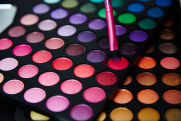 MakeUp Palette und Pinsel