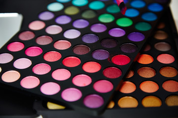 MakeUp Palette und Pinsel