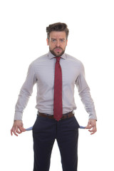 Fototapeta premium crisis, recession broke concept