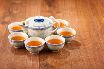 Still life of tea crockery