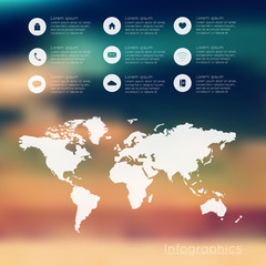 Fototapeta premium Abstract digital illustration Infographic.