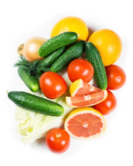 Fresh fruits and vegetables