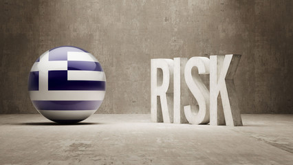 Greece. Risk Concept.