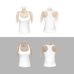 Vector White Women T-shirt