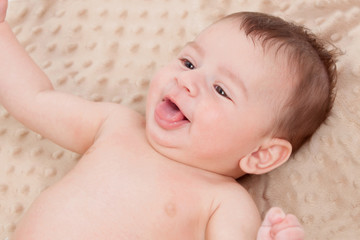 Cute baby smiling