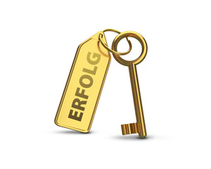 Schlüssel zum Erfolg Gold